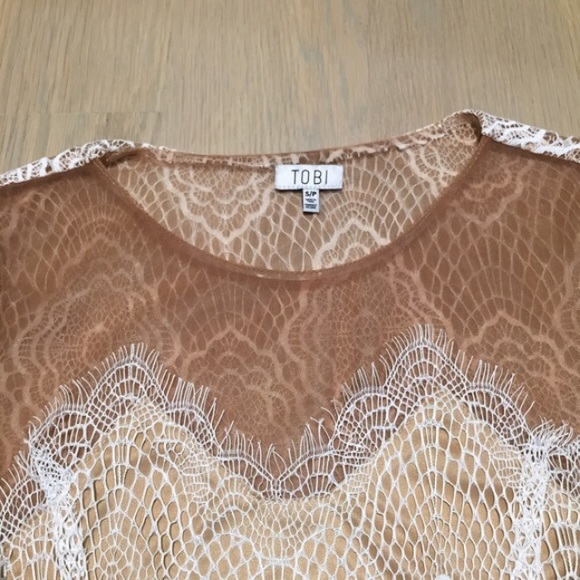 Tobi Mesh Lace Crop Top only (For Love & Lemons inspired) - Picture 3 of 5